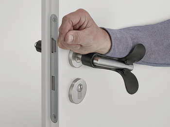 Protecție pentru mâner mobil, utilizare la uși pentru interior sau exterior