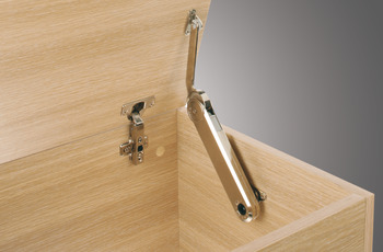 MAXI Up, mecanism de ridicare și susținere pentru uși de mobilier, din lemn sau rame din aluminiu