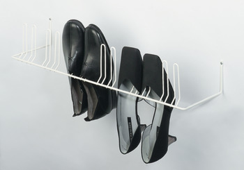 Suport de pantofi, Pentru montare cu şuruburi pe perete, pentru 4 sau 6 perechi de pantofi