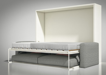 Feronerie pentru pat rabatabil, Canapeaua extensibilă Teleletto II, cu cadru, somieră și cadru de canapea