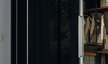 Sistem de uşi glisante, Häfele Slido Silent Aluflex 80, produs pentru ușă