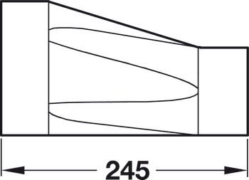 Element de trecere Ⓒ, 125 sistem de tubulatură elastică pentru aerisire, lungă