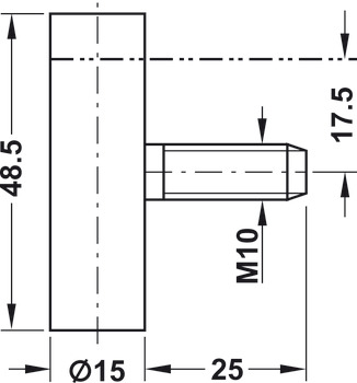 Balama inserată, parte de ramă, Simonswerk V 4700 WF, pentru uși interioare cu falț sau fără falț de până la 70/80 kg