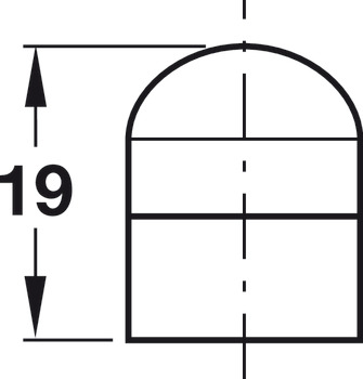 Balama inserată, Simonswerk V 3420 WF, pentru uși de interior cu falț de până la 40 kg
