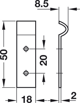 Cârlig de închidere, Tip D, pentru elemente de siguranță pentru cutii, oţel