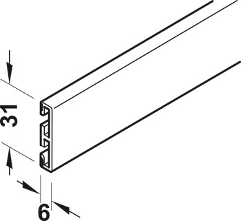 Profil decorativ, Pentru subdivizarea optică a panoului de uşă