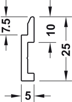 Profil suspendat, Sistem de montaj pentru panel Eilox Mini