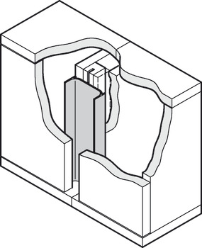 Profil din aluminiu tip mâner C vertical