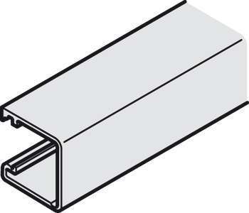 Profil vertical, Pentru montare cu clemă pe laterală, 19 x 20 mm (lăţime x înălţime)