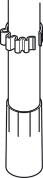 Clemă de cabluri, vertical, pentru picioare pentru masă