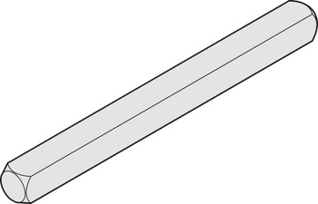Ax pătrat, Ax 8 mm - ax solid