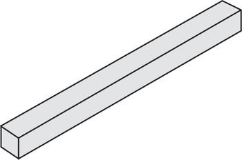Ax pătrat, 7 mm, pentru mânere de fereastră