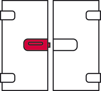Încuietoare CB pentru uși din sticlă, GHP 203, Startec