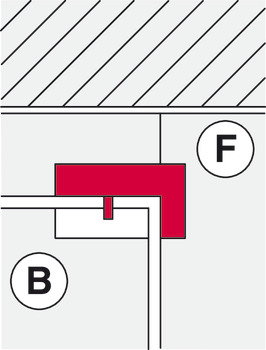 Feronerie panou aplicat superior/feronerie panou aplicat superior cu pivot, Startec, pentru uși din sticlă cu acțiune dublă