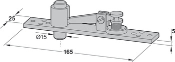 Balama pivot, convertibil, 8066 cu pini, pentru uși cu acțiune dublă