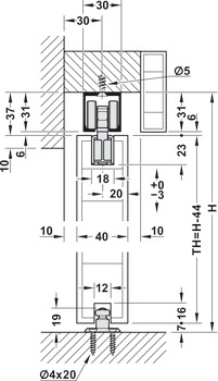 Set de componente, EKU Porta 60/100 HMT, set