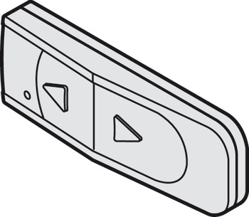 emițător portabil cu 1 canale, Pentru uși glisante cu 1 canat sau uși glisante în 2 canaturi sincronizate