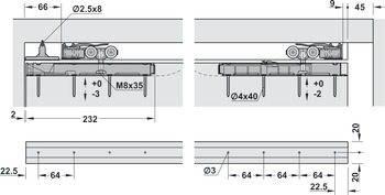 Set de componente, EKU Porta 60/100 HMT, set