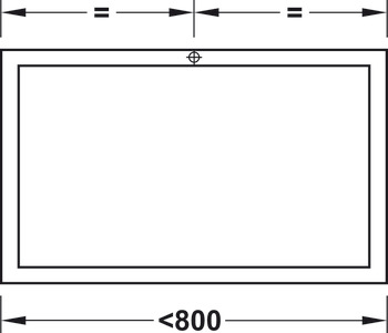 Mecanism cu cablu pentru coborâre front, PCS 120-200, unghiul de deschidere reglabil