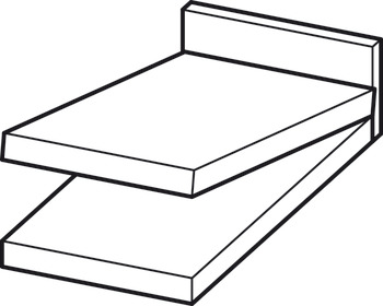 Sistem pe arc, Pentru canapele cu deschidere laterală sau la capăt şi paturi cu cutii pentru aşternut