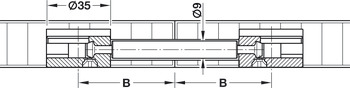 Bolțuri duble, Sistem Maxifix, pentru găuri de 8,4 mm