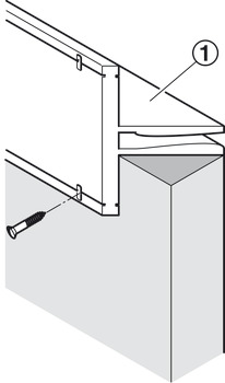 Profil orizontal, Sistem de suporturi de perete, orizontal