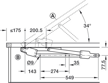 Sistem pe arc, Swing-Away Super, pentru deschidere laterală sau la capăt