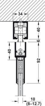 Sistem de uşi glisante, Hawa Junior 80/G, set