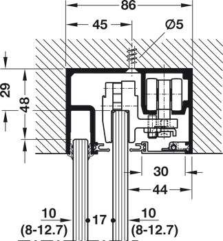 Sistem de uşi glisante, EKU Porta 100 GW/GWF