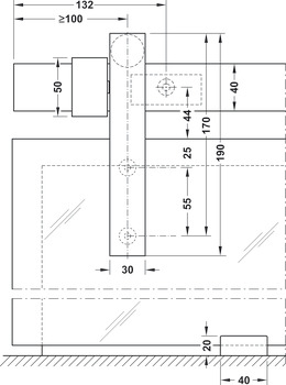 Sistem de uşi glisante, Slido Design 80-W, set