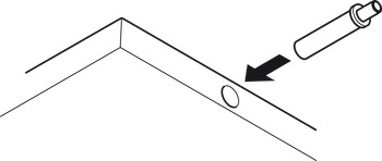 Placă adaptoare în formă de cruce, pentru mecanism de amortizare la închidere, pentru şir de găuri de 32 mm