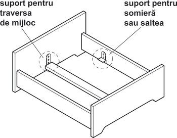 Ruckus Mom stereo Demontabili pentru pat, pentru bară de ancorare centrală și suporturi  pentru somieră - în magazinul Häfele România