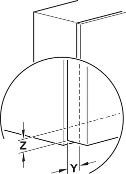 Mecanism cu cablu pentru coborâre front, PCS 150, cu reglarea unghiului de deschidere