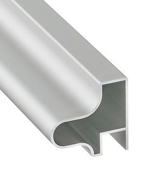 Profil de mâner, Pentru uși glisante, aluminiu
