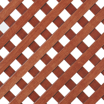 Grilă ornamentală de ventilație, lemn, direcţia de rulare a stinghiilor 45°