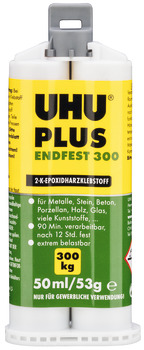 Adeziv cu două componente, Uhu-Plus endfest 300, pe bază de rășini epoxidice