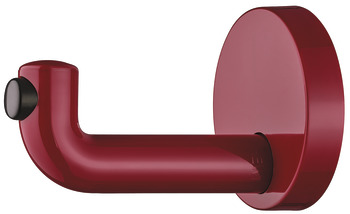 Cuier, poliamidă, rozetă circulară, cu opritor de uşă
