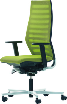 Scaun de birou, O4009, pernă pentru șezut: Husă din material textil, pernă pentru spate: Rețea