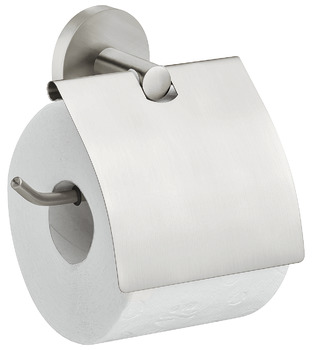 Suport pentru rolă de hârtie igienică, Pentru montare cu şuruburi sau fixare prin lipire