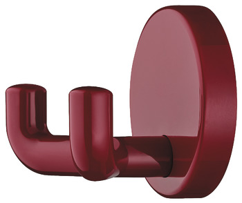 Agățătoare cuier, poliamidă, cu 2 cârlige, rozetă circulară
