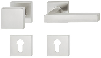 Set mânere de uşă, Inox, Startec, model LDH 2166