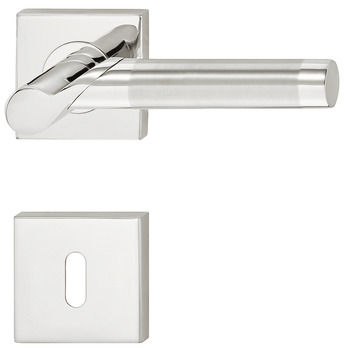 Set mânere de uşă, Inox, Startec, model LDH 2195 bicolor