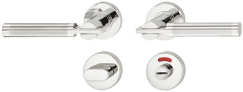 Set mânere de uşă, Inox, Startec, model LDH 2194 bicolor