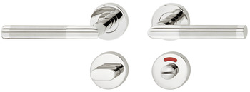 Set mânere de uşă, Inox, Startec, model LDH 2171 bicolor