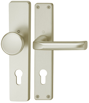 Set mânere pentru uși, Aluminiu, Hoppe, London 113/202SP