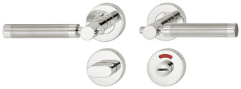 Set mânere de uşă, Inox, Startec, model LDH 2191 bicolor