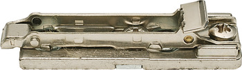 Placă de montaj, Häfele Duomatic SM, aliaj de zinc, cu şuruburi pentru PAL