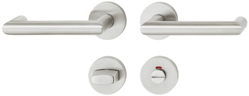 Set mânere de uşă, Inox, Startec, PDH4106, șild