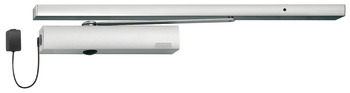 închizător de ușă poziționat deasupra, Geze TS 5000 RFS, cu funcție de oscilare liberă, funcție de menținere confortabilă în poziția deschis și alarmă de fum, Montare standard, EN 3–6