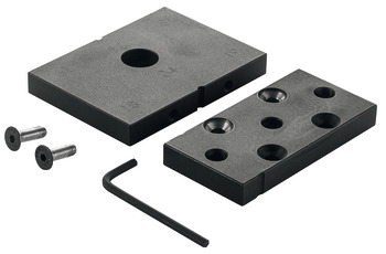 Șablon pentru găurire Minifix® 24/34, grosimea panoului 15, 16, 18 și 19 mm